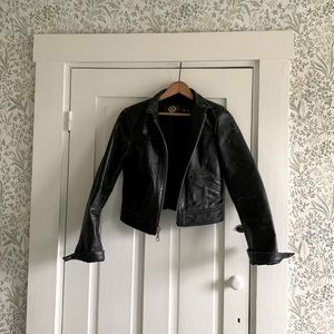 Gap Limited Edition Cropped Leather Jacket
